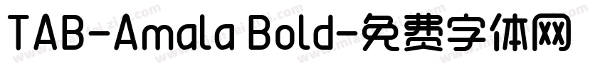 TAB-Amala Bold字体转换